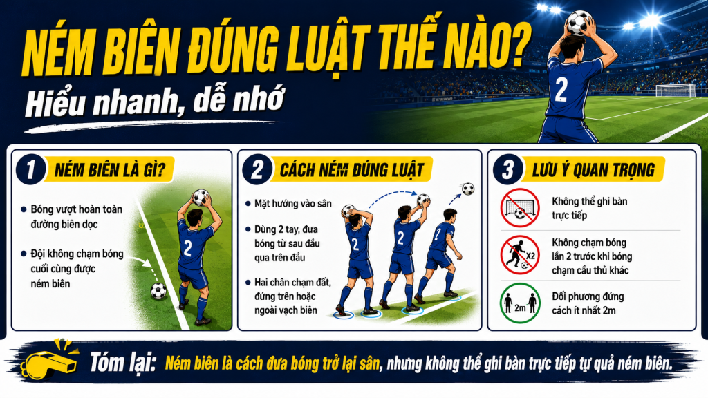 Ném biên đúng luật như thế nào?