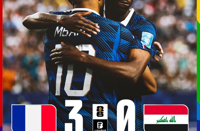 Mbappe ăn mừng bàn thắng trong trận Pháp gặp Iraq tại World Cup 2026