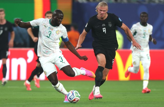 Haaland ăn mừng bàn thắng trong trận Na Uy gặp Senegal tại World Cup 2026