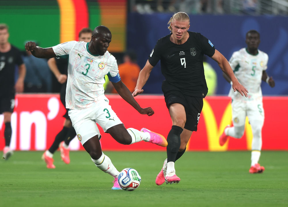 Haaland ăn mừng bàn thắng trong trận Na Uy gặp Senegal tại World Cup 2026