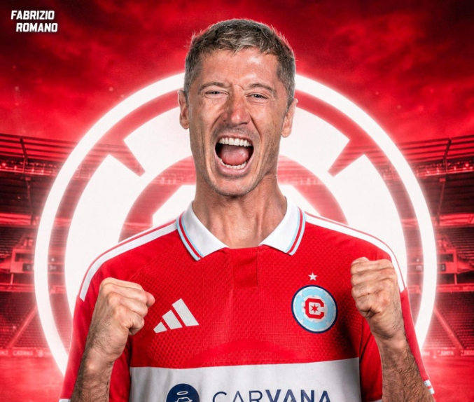 Robert Lewandowski trong thông tin gia nhập Chicago Fire tại MLS