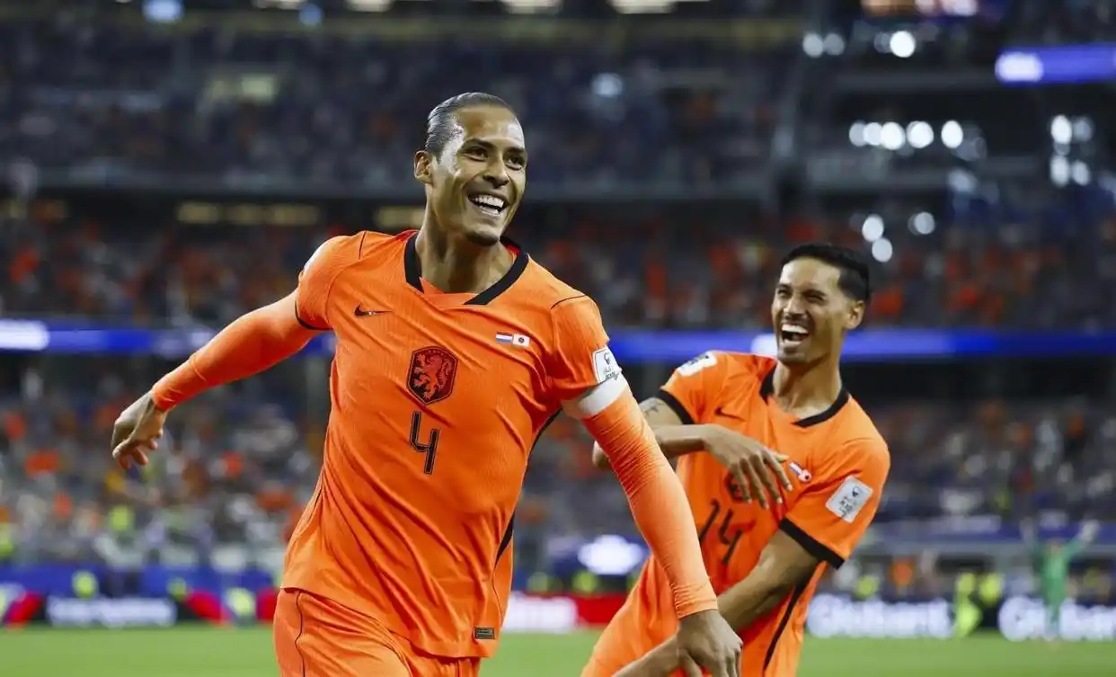 Cody Gakpo ăn mừng bàn thắng giúp Hà Lan hạ Morocco tại World Cup 2026