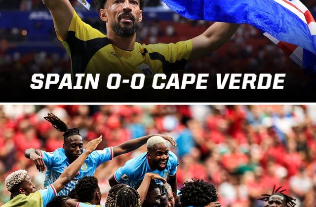 Khoảnh khắc thi đấu ở một trận World Cup với hai đội bóng châu Âu và châu Phi