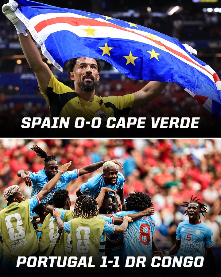 Khoảnh khắc thi đấu ở một trận World Cup với hai đội bóng châu Âu và châu Phi