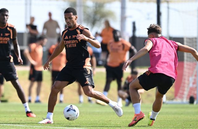 Cầu thủ Arsenal trong buổi tập tại Tây Ban Nha hè 2026