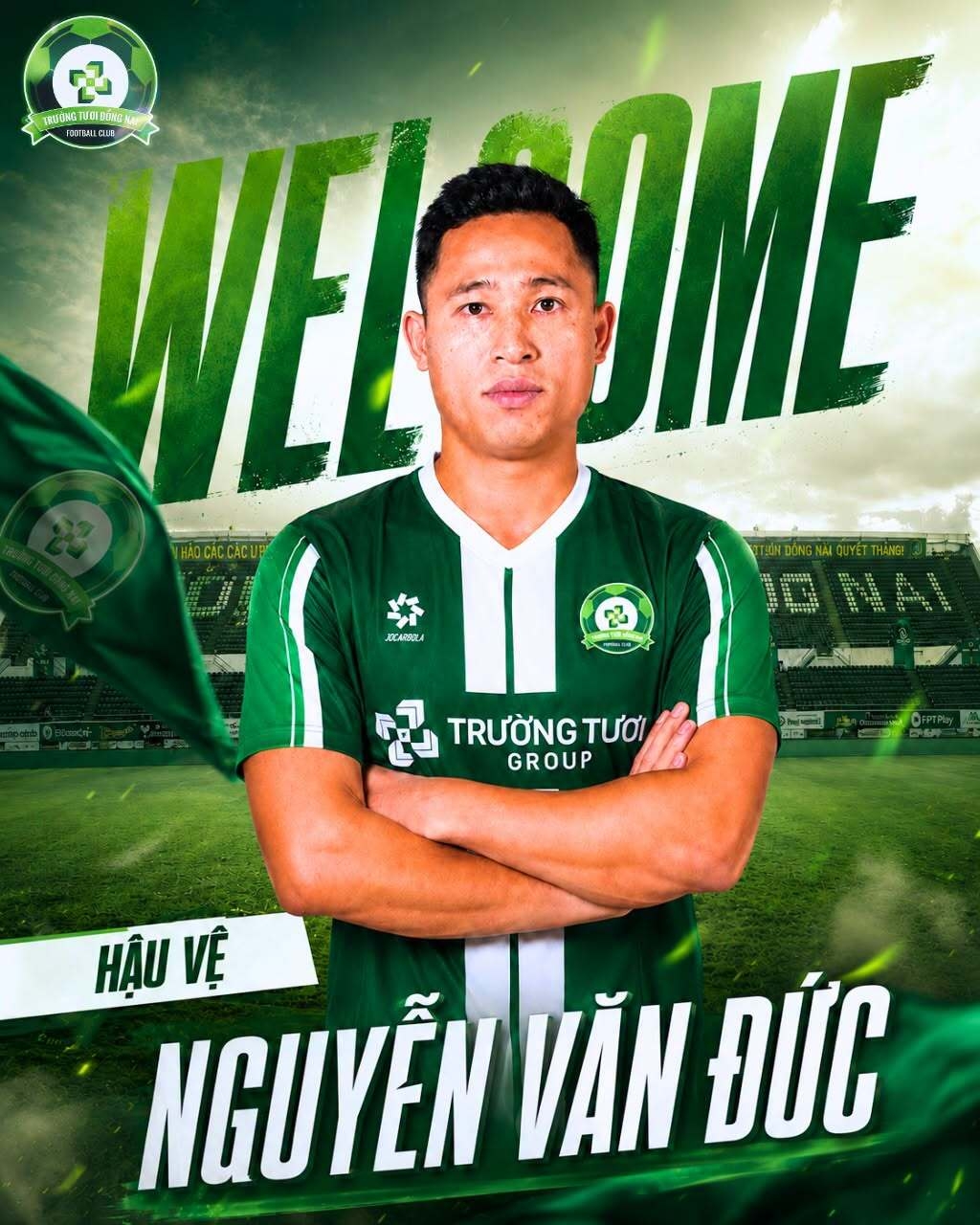 Nguyễn Văn Đức trong màu áo Đồng Nai trước mùa V-League 2026/27