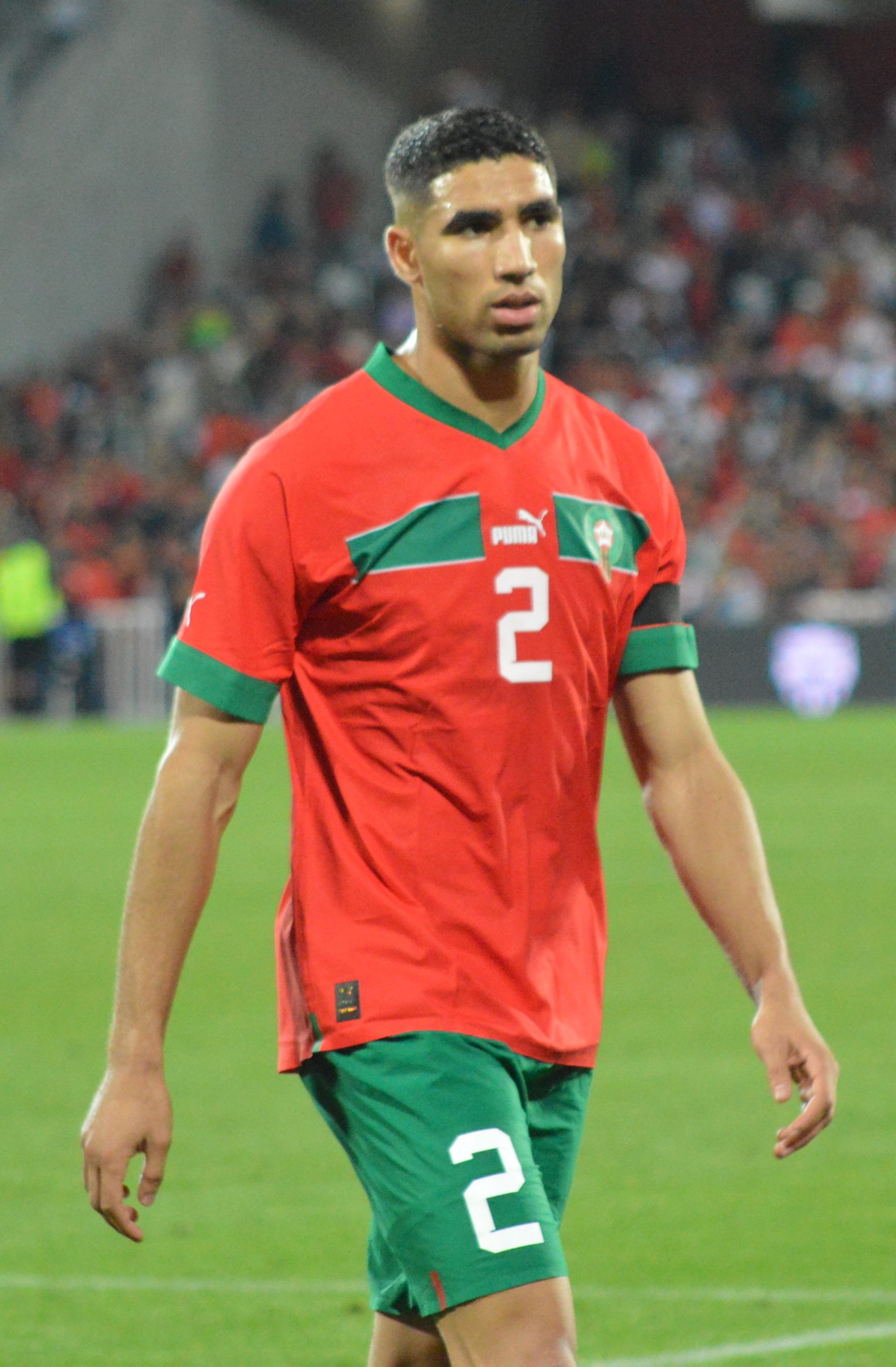 Achraf Hakimi trong màu áo Morocco trước tứ kết World Cup 2026