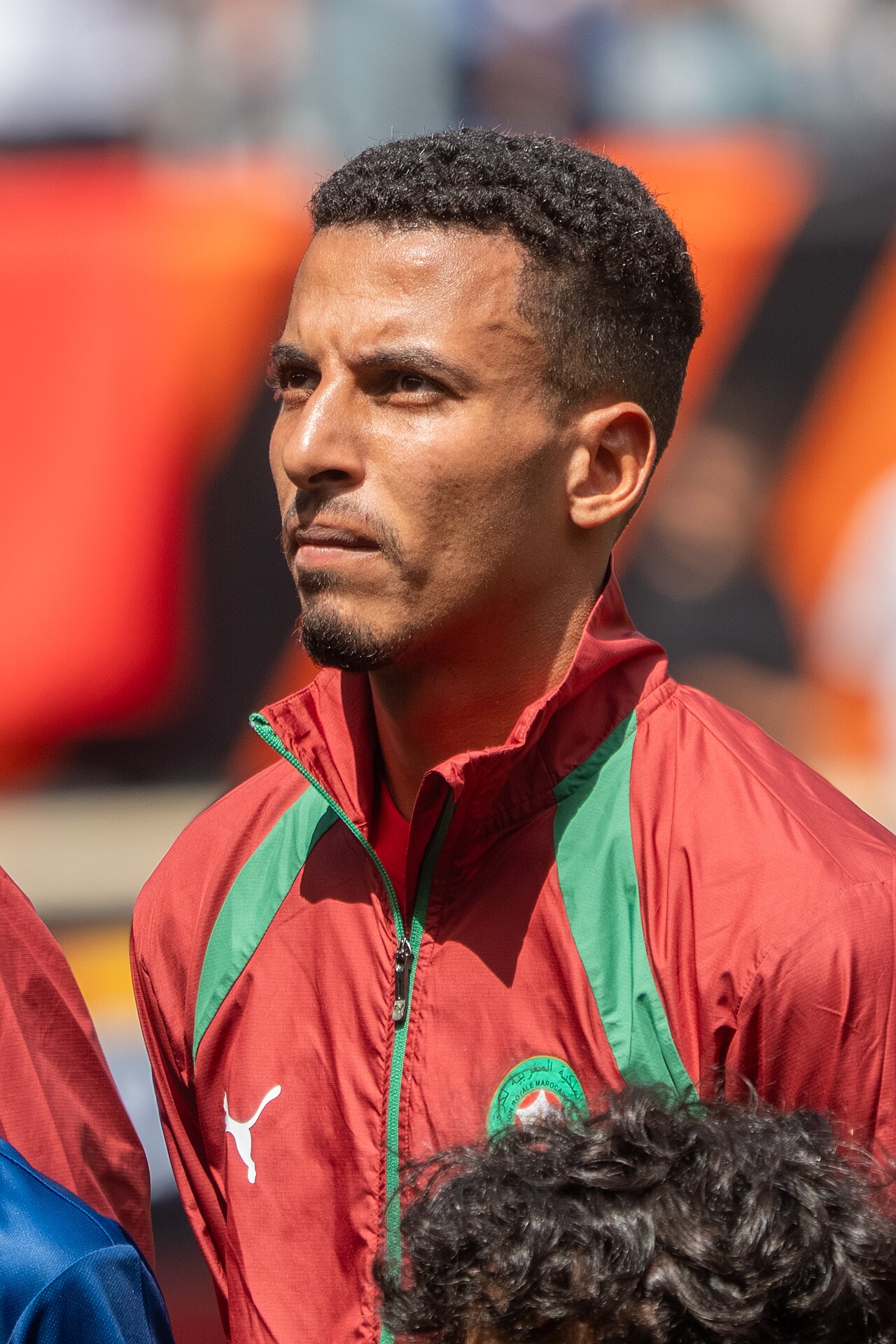 Azzedine Ounahi thi đấu trong màu áo đội tuyển Morocco