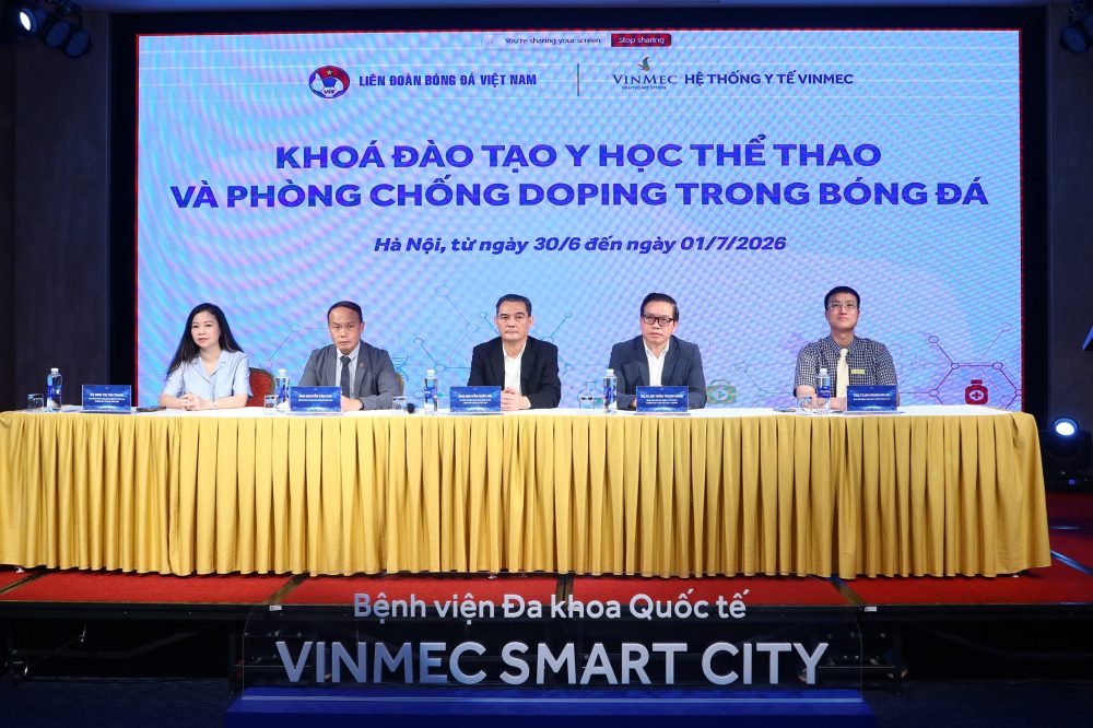 VFF và Vinmec tổ chức khóa tập huấn y học thể thao và phòng chống doping