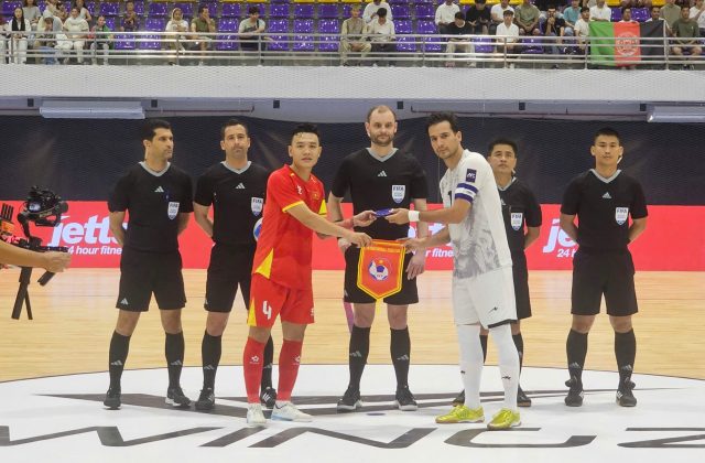 ĐT futsal Việt Nam trong trận gặp Afghanistan