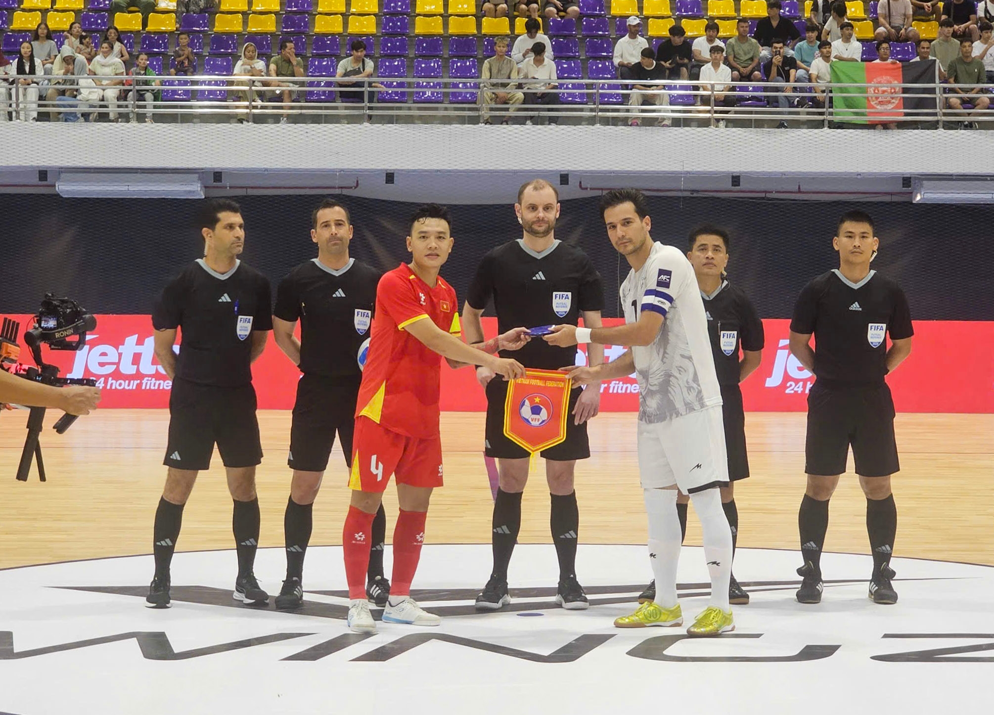 ĐT futsal Việt Nam trong trận gặp Afghanistan