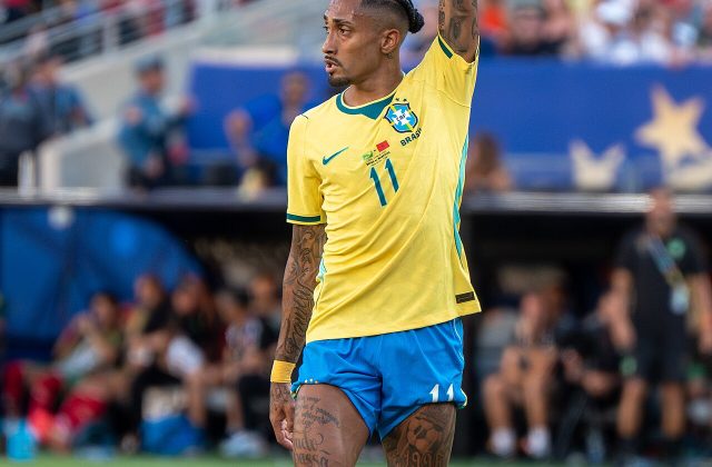 Raphinha trong màu áo đội tuyển Brazil tại World Cup 2026