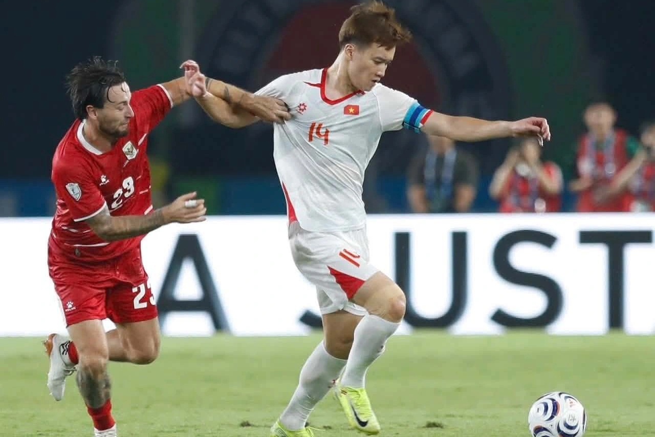 Đội tuyển Việt Nam mừng chiến thắng Indonesia 3-0 tại ASEAN Cup 2026