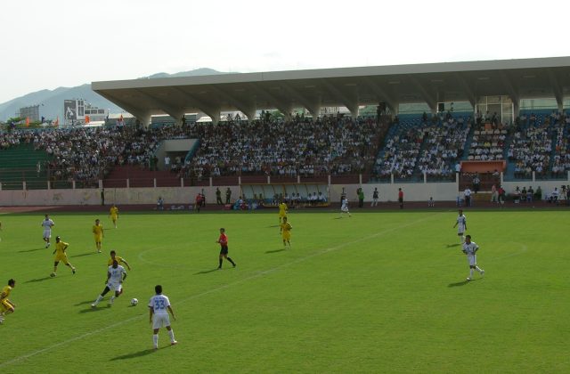 Cảnh thi đấu trong một trận đấu V-League