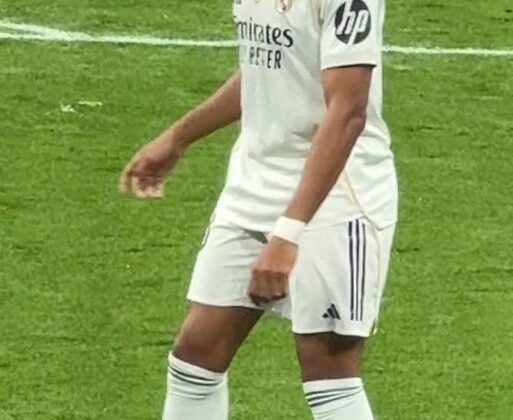 Kylian Mbappe trong trận đấu của Real Madrid