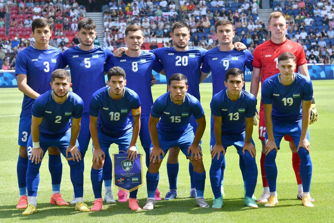 U23 Uzbekistan trong một trận đấu quốc tế